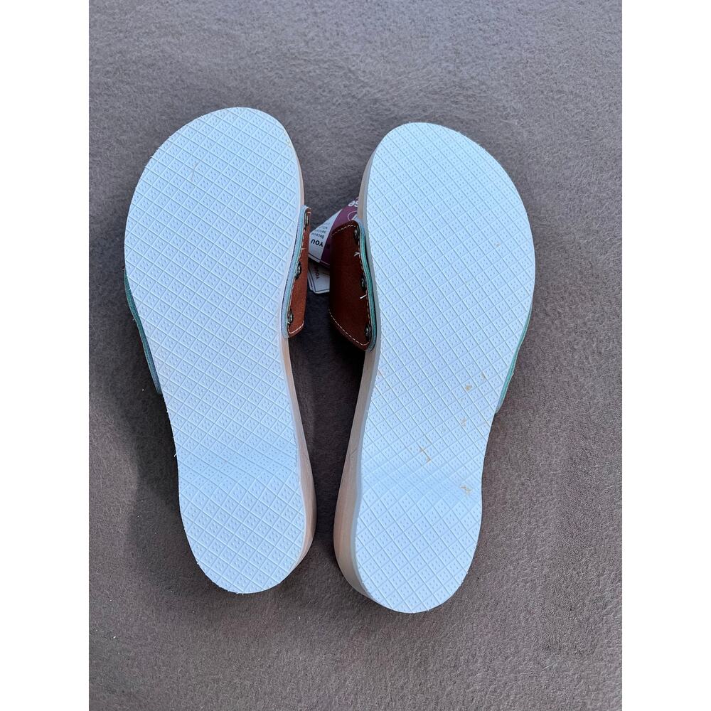 Dr. Scholl's "Old Stock" Vintage Brand New Wooden White Leather Sandals Size 8 - Picture 8 of 8
